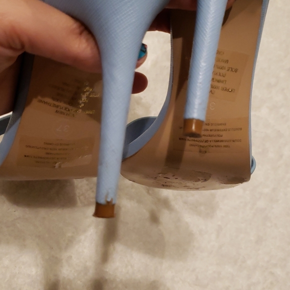 Ever New blue skinny strap heels - Picture 5 of 7